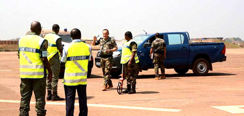 Centrafrique : 10 gendarmes de brigades motorisées de Bangui, Bimbo et Begoua  formés en technique d’enquête judiciaire et secourisme en cas d’accident